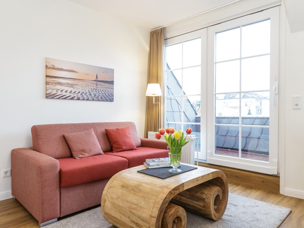 Haus Wattenblick - Studio 11 und 13 - Wohnbereich