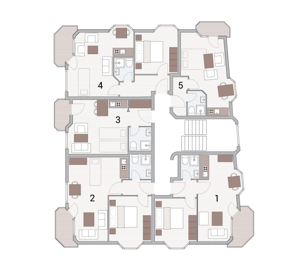 Haus Wattenblick - Grundriss Erdgeschoss